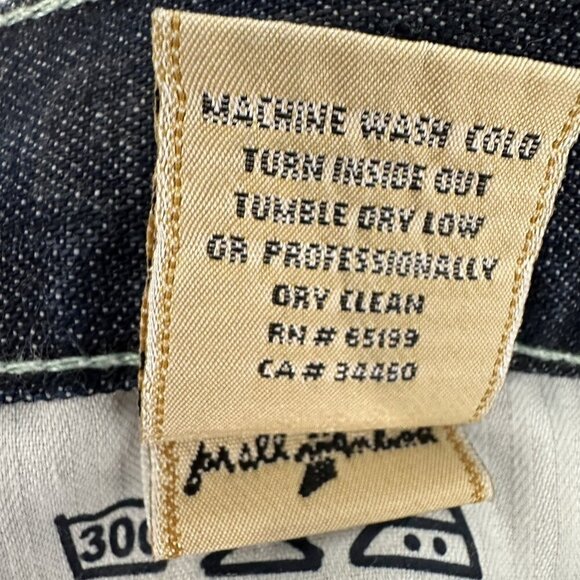 7 For All Mankind Dojo Original Trouser Flare Jean Blue Size 31x29 - Picture 4 of 11